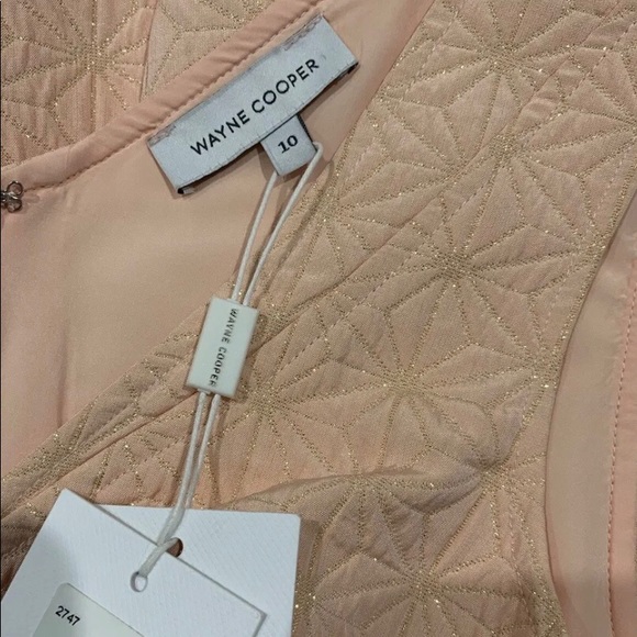 Wayne Cooper Peach Dress Size 10 - Picture 7 of 8